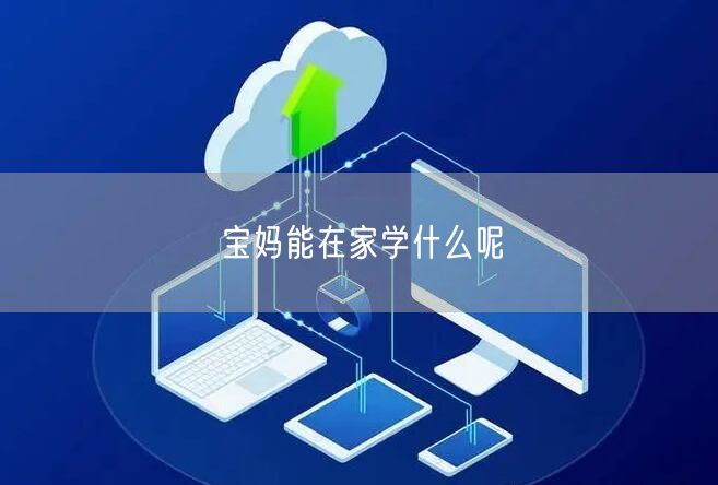 宝妈能在家学什么呢